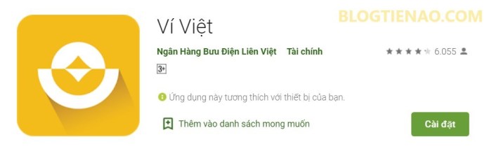 Ứng dụng Ví Việt
