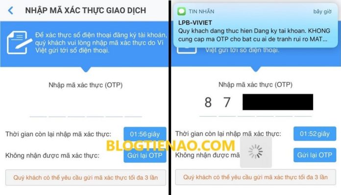Xác thực tài khoản Ví Việt